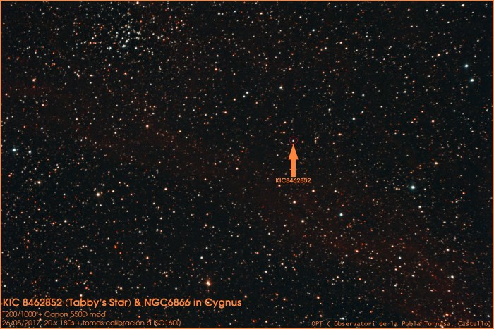 Estrella_Tabby&amp;NGC6866_26052017_20x180segundosAutosavePIXPSCS3GXTHLVGDSNRLCESRB&amp;C_leyenda_resaltada